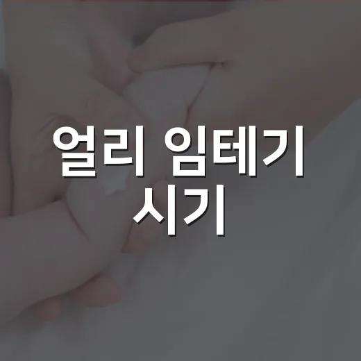 얼리 임테기 시기, 언제 검사해야 덜 헷갈릴까요? - 요약