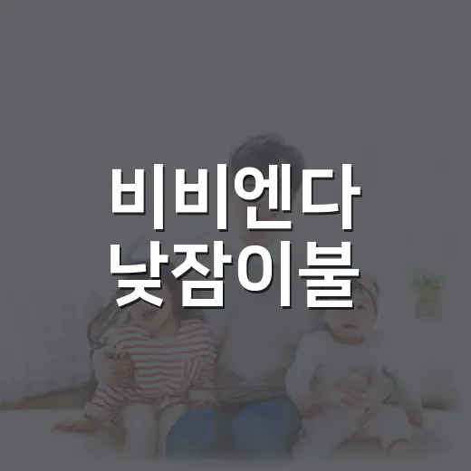 비비엔다 낮잠이불, 아이 낮잠 준비할 때 무엇을 먼저 봐야 할까요? - 요약