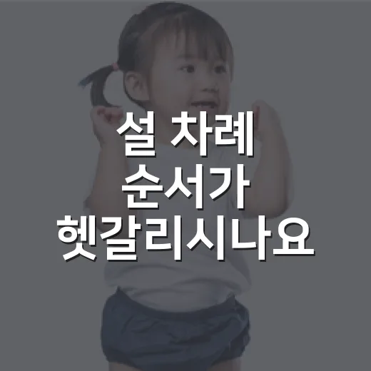 설 차례 순서가 헷갈리시나요? 가족끼리 편하게 맞추는 방법은요? - 요약