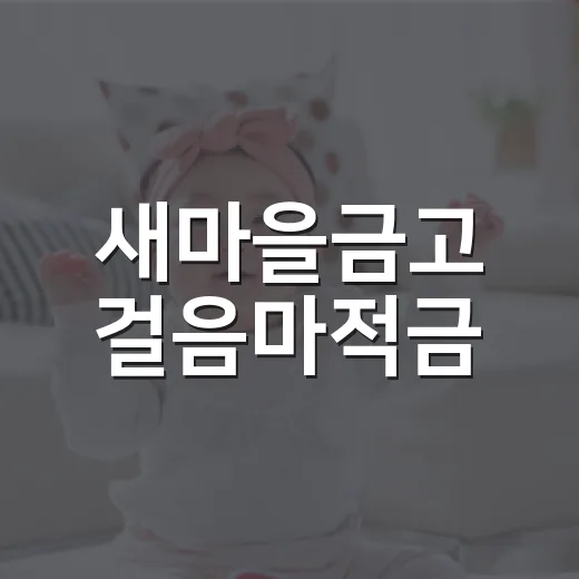 새마을금고 걸음마적…