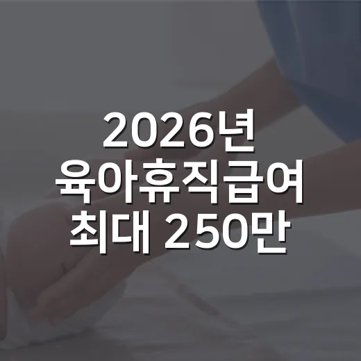 2026년 육아휴직급여 최대 250만 원, 나는 얼마나 받을 수 있을까요? - 요약