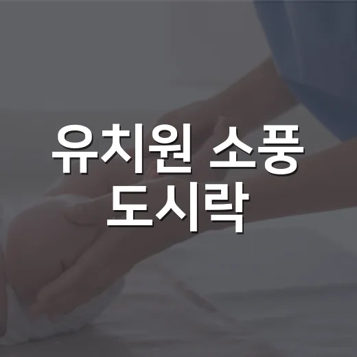 유치원 소풍 도시락, 아이가 잘 먹고 탈 나지 않게 준비하려면 무엇이 좋을까요? - 요약