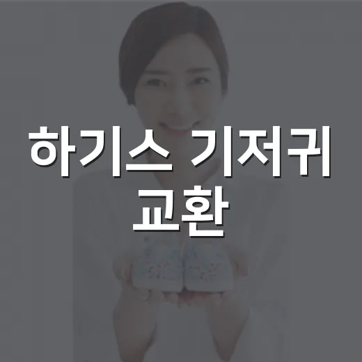 하기스 기저귀 교환, 너무 자주 갈아야 하는 걸까요? - 요약