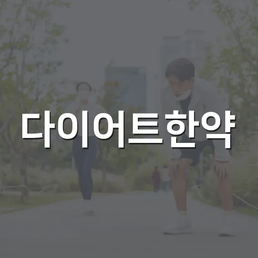 다이어트한약, 살 빼는 데만 보고 시작해도 괜찮을까요? - 요약