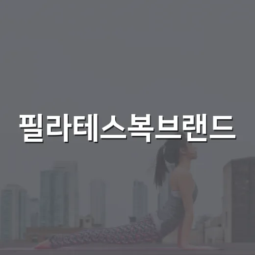 필라테스복브랜드, 몸이 편한 옷은 어떻게 고르고 계신가요? - 요약