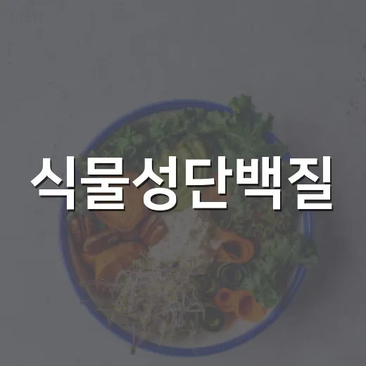 식물성단백질, 고기 대신 먹어도 충분할까요? - 요약