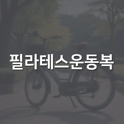 필라테스운동복, 몸에 맞게 입고 계신가요? - 요약