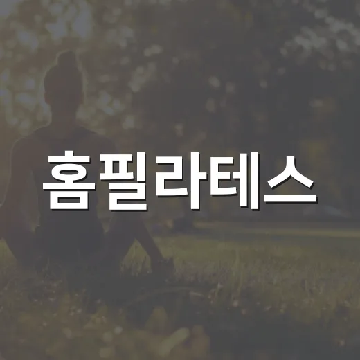 홈필라테스, 집에서 시작해도 몸에 괜찮을까요? - 요약