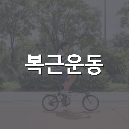 복근운동, 매일 해야 효과가 있을까요? - 요약