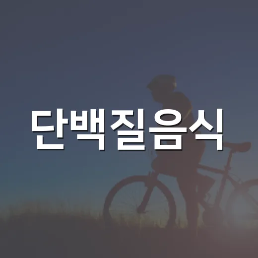 단백질음식, 매끼 얼마나 챙기고 계신가요? - 요약