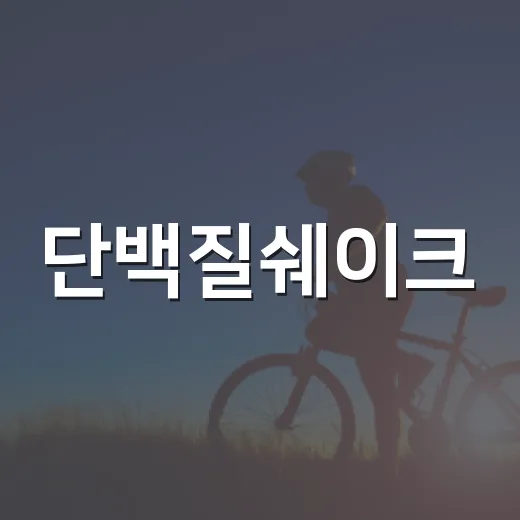 단백질쉐이크, 식사 대신 매일 마셔도 괜찮을까요? - 요약
