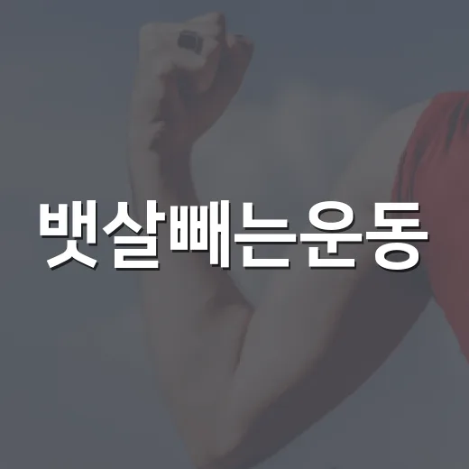 뱃살빼는운동, 윗몸일으키기만 계속하고 계신가요? - 요약