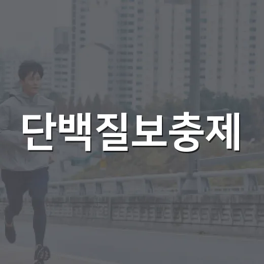 단백질보충제, 매일 먹어도 괜찮을까요? - 요약