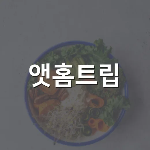앳홈트립, 집에서도 몸과 마음이 쉬는 시간이 될 수 있을까요? - 요약