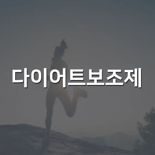 다이어트보조제, 정말 먹어도 괜찮을까요? - 요약