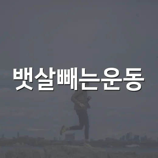 뱃살빼는운동, 윗몸일으키기만 계속하고 계신가요? - 요약