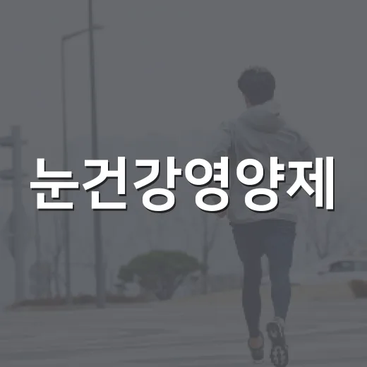 눈건강영양제, 눈이 피곤할 때도 먹어야 할까요? - 요약