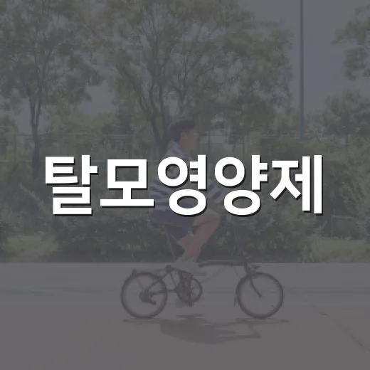 탈모영양제, 먹으면 머리카락이 덜 빠질까요? - 요약