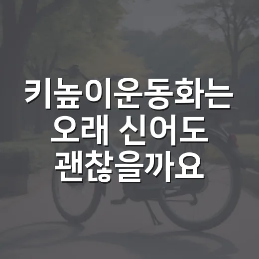 키높이운동화는 오래 신어도 괜찮을까요? - 요약