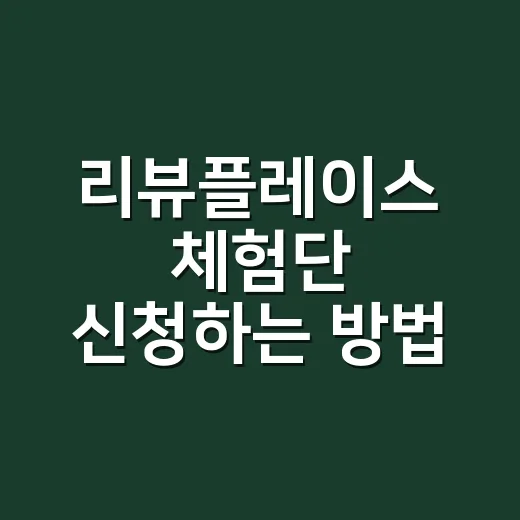 리뷰플레이스 체험단 신청하는 방법, 진짜 이득인지 계산하려면 이렇게 - 요약