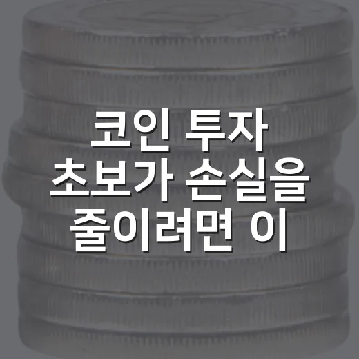 코인 투자 초보가 손실을 줄이려면 이렇게 시작하는 방법 - 요약