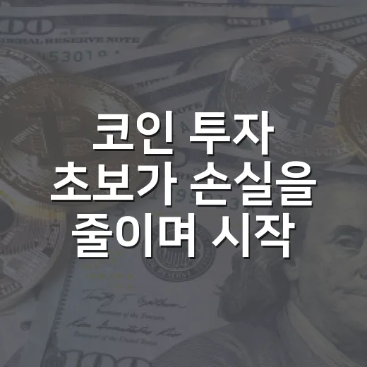 코인 투자 초보가 손실을 줄이며 시작하는 방법 - 요약