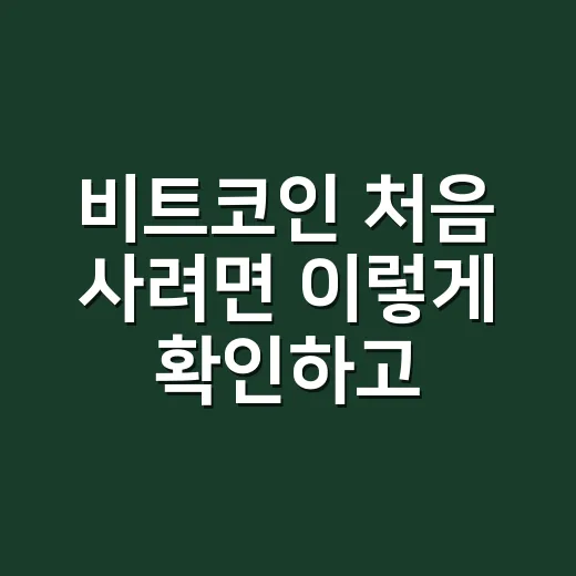 비트코인 처음 사려면 이렇게 확인하고 나눠 들어가는 방법 - 요약