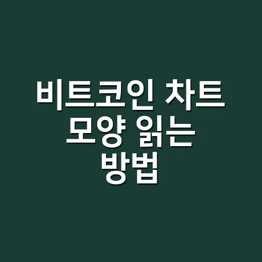비트코인 차트 모양 읽는 방법, 초보가 먼저 봐야 할 5가지 - 요약