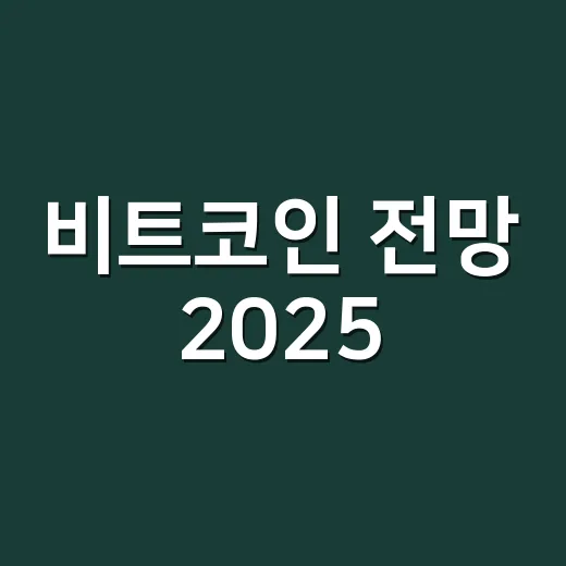 비트코인 전망 2025, 초보자가 흔들리지 않고 판단하는 방법 - 요약
