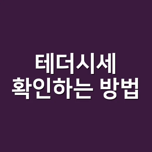 테더시세 확인하는 방법, 초보자가 USDT를 원화로 볼 때 놓치기 쉬운 것들 - 요약