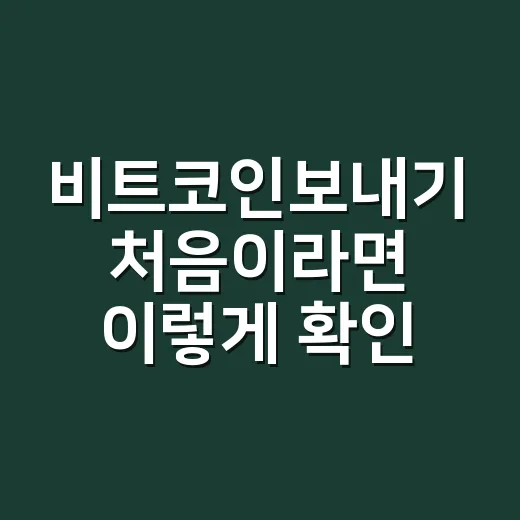 비트코인보내기 처음이라면 이렇게 확인하고 보내는 방법 - 요약