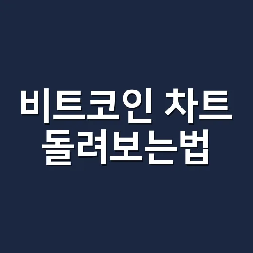 비트코인 차트 돌려보는법, 초보자가 매수 전에 확인하는 방법 - 요약
