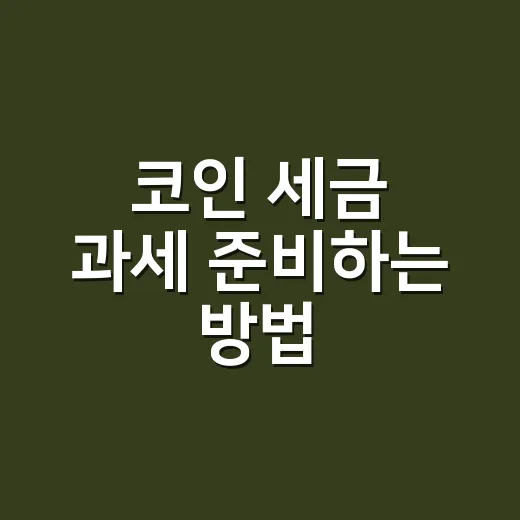 코인 세금 과세 준비하는 방법, 2027년 전에 거래내역부터 챙기기 - 요약