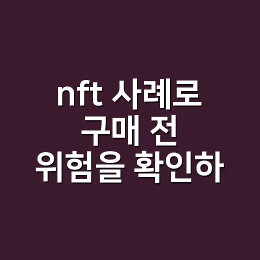 nft 사례로 구매 전 위험을 확인하는 방법 - 요약
