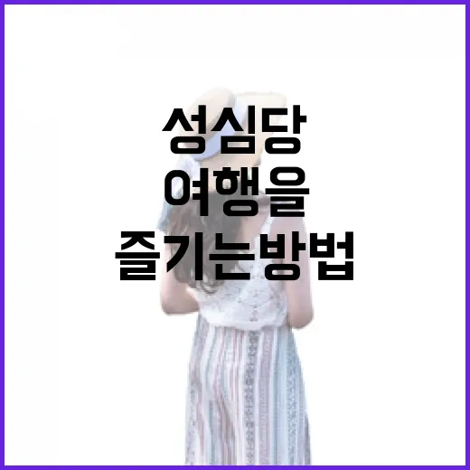 성심당에서 즐거운 여행을 즐기는 방법 - 요약