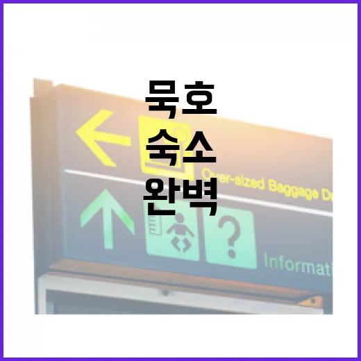 묵호에서 완벽한 숙소를 찾는 방법 - 요약