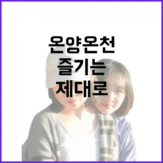 온양온천을 제대로 즐기는 방법 - 요약