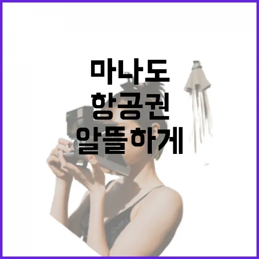 마나도 항공권, 알뜰하게 구매하는 방법 - 요약
