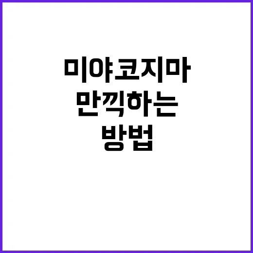 미야코지마에서 자연…
