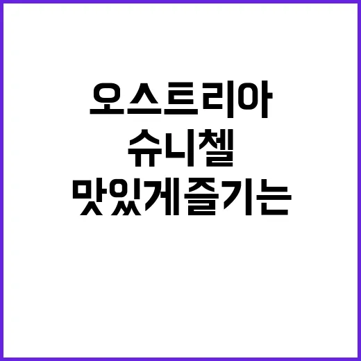 오스트리아 슈니첼을…