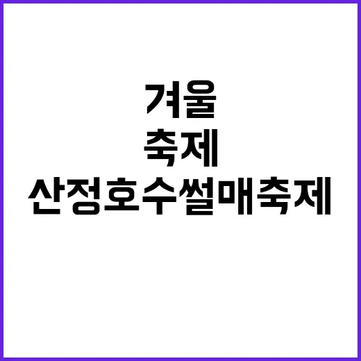산정호수 썰매축제에서 즐거운 겨울을 보내는 방법 - 요약