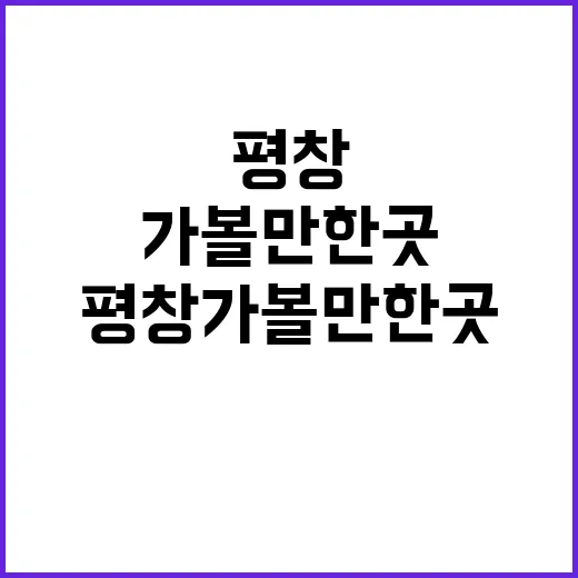 평창 가볼만한 곳: 이나트에서 특별한 하루를 보내는 방법 - 요약