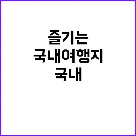 국내 여행지를 완벽하게 즐기는 방법 - 요약