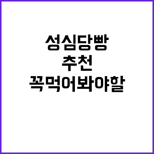 성심당 빵집에서 꼭 먹어봐야 할 빵 추천 방법 - 요약