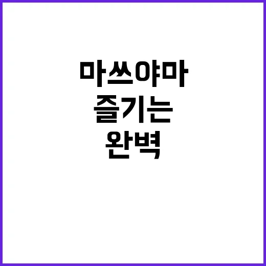 마쓰야마 여행을 완벽하게 즐기는 방법