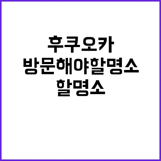 후쿠오카에서 반드시…