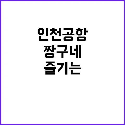 인천공항 짱구네를 …