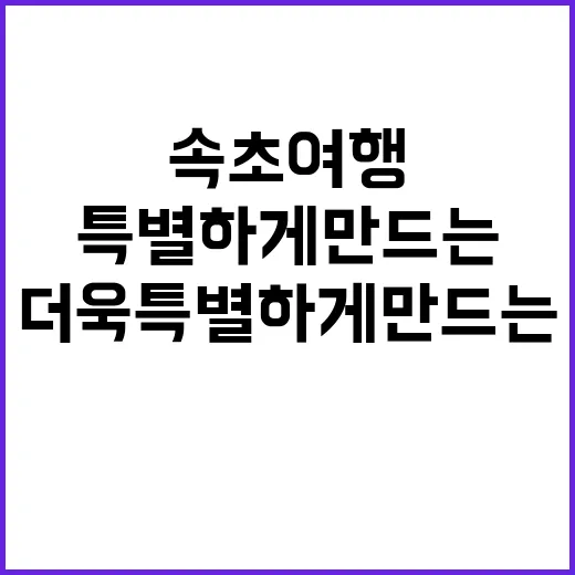 속초 여행을 더욱 특별하게 만드는 방법