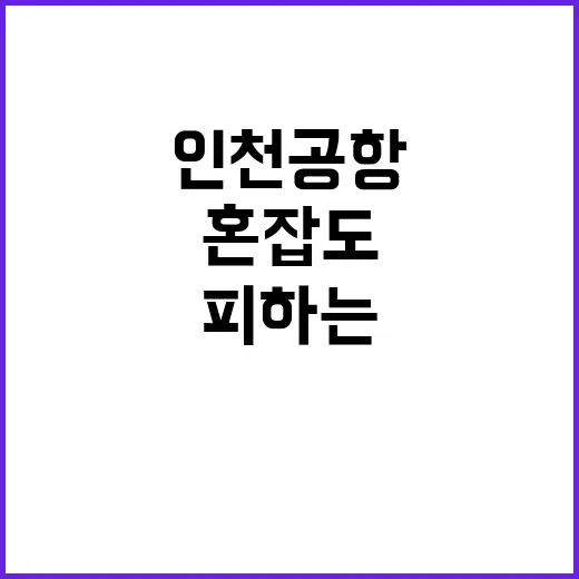 인천공항 혼잡도를 피하는 방법