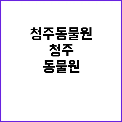 청주동물원에서 잊지…